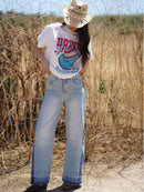 WOMEN'S SHORT SLEEVE GRAPHIC OVERSIZED T-SHIRT