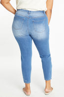 (OPEN PACK) Plus size Distressed Ankle Skinny Jeans WEP3278XL