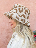 WOMEN'S ANIMAL PRINT SHERPA BUCKET HATS