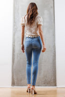 (OPEN PACK) Mid Rise Destructed Skinny Jeans WEP3527
