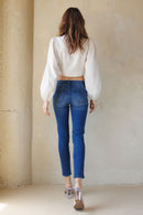 (OPEN PACK) Mid Rise Push Up Ankle Skinny Jeans WEP3532