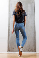 (OPEN PACK) Mid Rise Destructed Skinny Jeans WEP3533