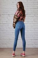 (OPEN PACK) Mid Rise Push Up Skinny Jeans WEP3541