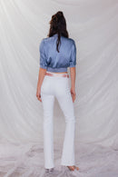 (OPEN PACK) High Rise Classic Bootcut Jeans WEP3559 White