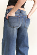 (OPEN PACK) Baggy Wide Leg Jeans with Curved Side Seam WEP3585