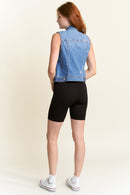 (PRE PACK) Destructed Regular Fit Denim Vest EV5010