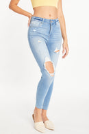 (OPEN PACK) High Rise Distressed Ankle Skinny Jeans WEP3322