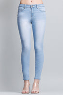 (OPEN PACK) Mid Rise Push Up Ankle Skinny Jeans WEP3106