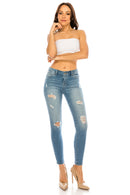 (OPEN PACK) Distressed Ankle Skinny Jeans WEP3127