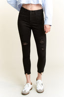 (PRE PACK) High Rise Distressed Chew Hem Ankle Skinny Jeans EP3382