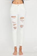 (PRE PACK) High Rise Heavily Destructed Ankle Skinny Jeans EP3410