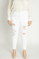 (PRE PACK) Plus size High Rise Destructed Ankle Skinny Jeans EP3410XL