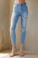 (PRE PACK) High Rise Ankle Skinny Jeans in Faded Wash EP3411