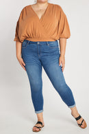 (PRE PACK) Plus size Mid Rise Push Up Ankle Skinny Jeans EP3424XL