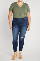 (PRE PACK) Plus size Destructed Push Up Skinny Jeans EP3488XL