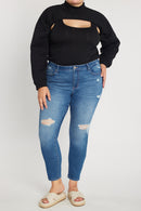 (PRE PACK) Plus size Distressed Ankle Skinny Jeans EP3490XL