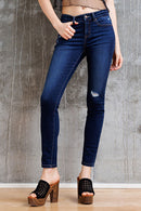 (OPEN PACK) Mid Rise Destructed Skinny Jeans WEP3533