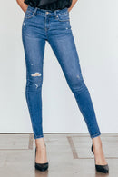 (OPEN PACK) Destructed Ankle Skinny Jeans WEP3543