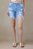 (PRE PACK) Destructed Bermuda Denim Shorts ESP3399