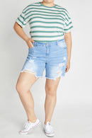 (PRE PACK) Plus size Destructed Bermuda Shorts ESP3399XL