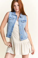 (PRE PACK) Non-Destructed Regular Fit Denim Vest EV5009