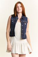 (PRE PACK) Destructed Regular Fit Denim Vest EV5010