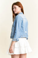 (PRE PACK) Classic Destructed Denim Jacket EJ2053