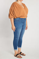 (PRE PACK) Plus size Mid Rise Push Up Ankle Skinny Jeans EP3424XL