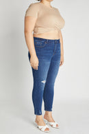(PRE PACK) Plus size Destructed Ankle Skinny Jeans EP3465XL