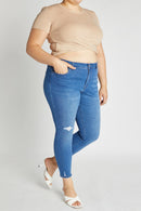 (PRE PACK) Plus size Destructed Ankle Skinny Jeans EP3465XL