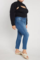 (PRE PACK) Plus size Distressed Ankle Skinny Jeans EP3490XL