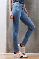 (OPEN PACK) Mid Rise Destructed Skinny Jeans WEP3533