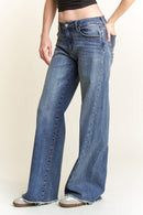 (OPEN PACK) Baggy Wide Leg Jeans with Curved Side Seam WEP3585