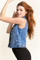 (PRE PACK) Destructed Regular Fit Denim Vest EV5010