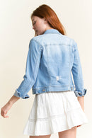 (PRE PACK) Classic Destructed Denim Jacket EJ2053