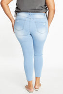 (OPEN PACK) Plus Size Distressed Skinny Jeans WEP3001XL