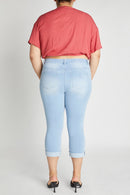 (PRE PACK) Plus size Distressed Crop Skinny Jeans EP3413XL