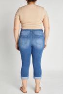 (PRE PACK) Plus size Distressed Crop Skinny Jeans EP3413XL
