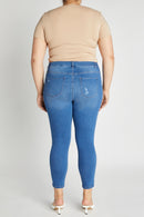 (PRE PACK) Plus size Destructed Ankle Skinny Jeans EP3465XL