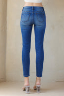 (OPEN PACK) Mid Rise Push Up Ankle Skinny Jeans WEP3532
