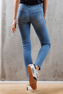 (OPEN PACK) Mid Rise Destructed Skinny Jeans WEP3533