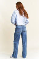 (OPEN PACK) Mid Waist Loose Straight Jeans WEP3580