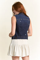 (PRE PACK) Destructed Regular Fit Denim Vest EV5010