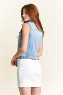 (PRE PACK) Destructed Regular Fit Denim Vest EV5010