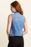 (PRE PACK) Destructed Regular Fit Denim Vest EV5010