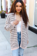 Taupe Thick Cardigan