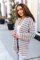 Taupe Thick Cardigan