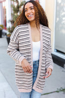 Taupe Thick Cardigan