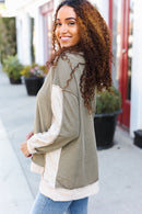Olive & Taupe Thermal Top