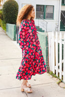 Look Adorable Ribbon Bow Tie Babydoll Tiered Maxi Dress (Open Pack)